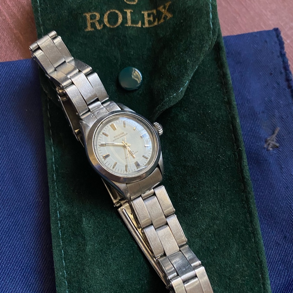 Tudor Montreal Rolex ladies watch petite wrist 6” 25mm case working.FIRM Price.